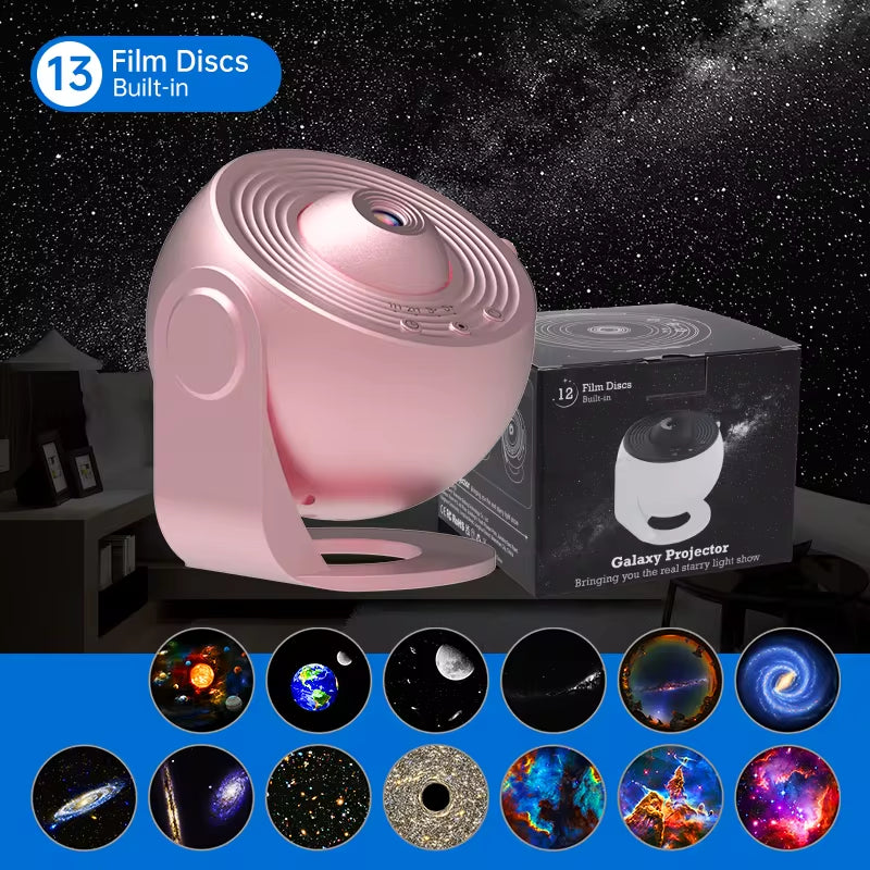 Night Light Galaxy Projector Starry Sky Projector 360° Rotate Planetarium Lamp for Kids Bedroom Valentines Day Gift Wedding Deco E4U