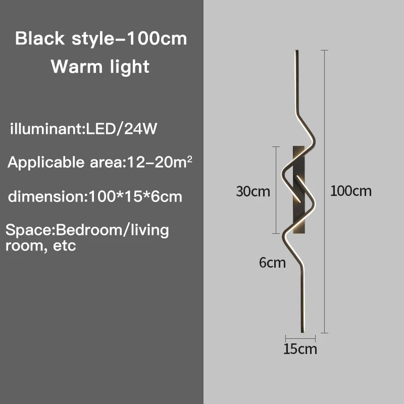 Modern Wall Light Long Decorative Lights Nordic Living Room Lights for Wall Corridor Ceiling Light Home Decor Lighting Fixtures E4U