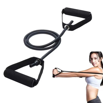 5 Levels Resistance Hot Yoga Pull Rope Bands Handles Elastic Sports Bodybuild Home Gym Workouts Muscle Training Rubber Tube Band E4U