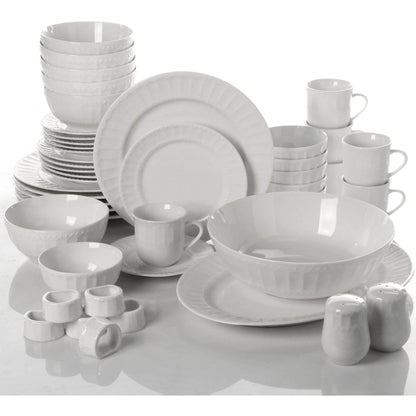 Regalia 46-Piece Dinnerware and Serve Ware Set, Service for 6 E4U