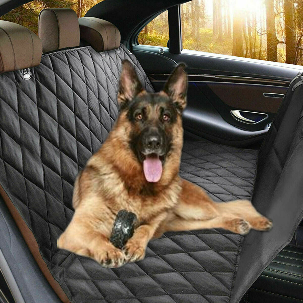 Car Rear Back Seat Cover Pet Dog Cat Auto Protector 100% Waterproof Hammock Mat E4U