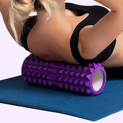 30Cm Yoga Column Foam Fitness Muscle Training Pilates Sports Massage Foam Roller Grid Trigger Point Therapy Home Gym Exercise E4U