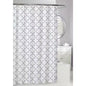 71 In. W X 71 In. White/Grey Windsor Peva Shower Curtain E4U