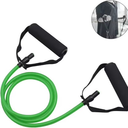 5 Levels Resistance Hot Yoga Pull Rope Bands Handles Elastic Sports Bodybuild Home Gym Workouts Muscle Training Rubber Tube Band E4U